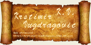 Krstimir Vugdragović vizit kartica